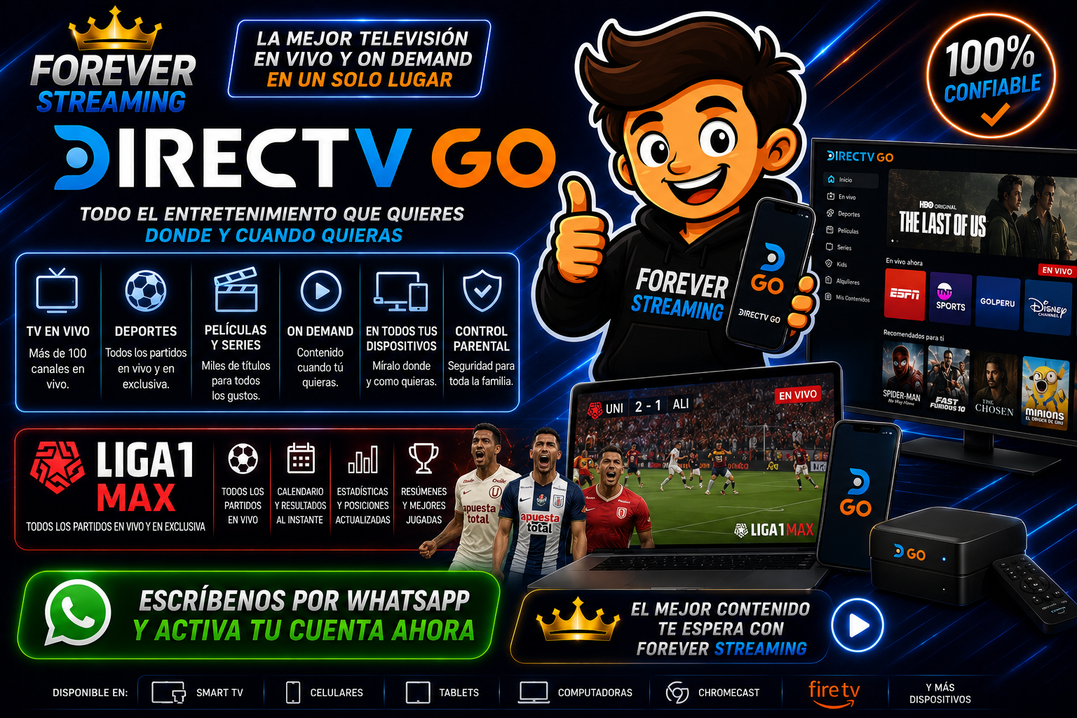 DirecTVGO + Liga 1 Max