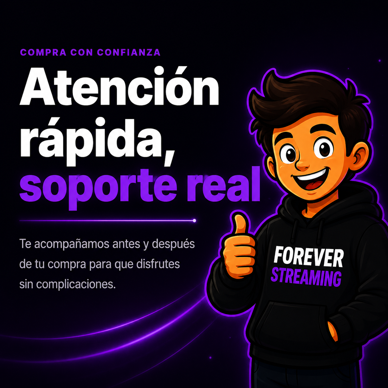 Atención rápida, soporte real